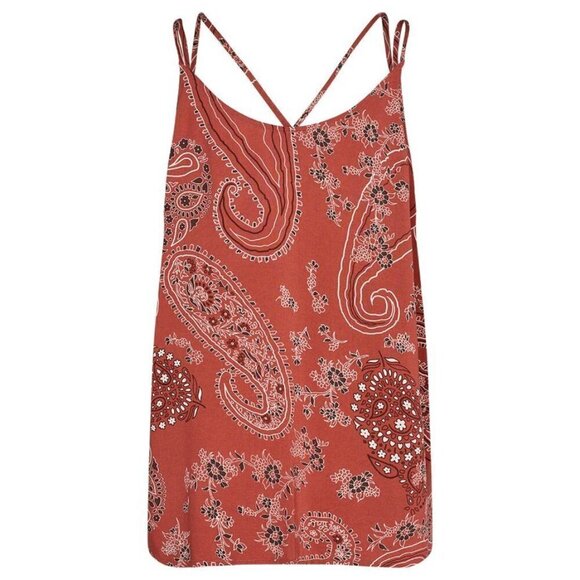 NWT SOYA CONCEPT Latoya 1 Dusty Red Paisley Tank Top - Picture 7 of 7